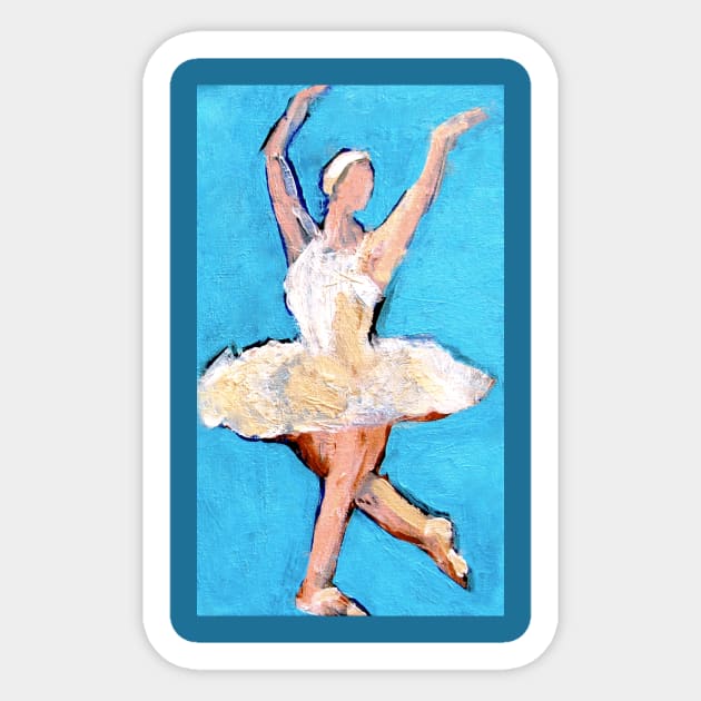 Ballet Dancer Original Art Painting Sticker by DonWillisJrArt